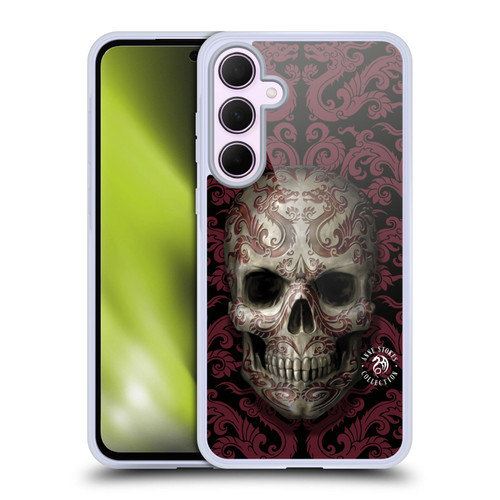 Anne Stokes Oriental Skull Dragon Swirl Pattern Soft Gel Case for Samsung Galaxy A35 5G