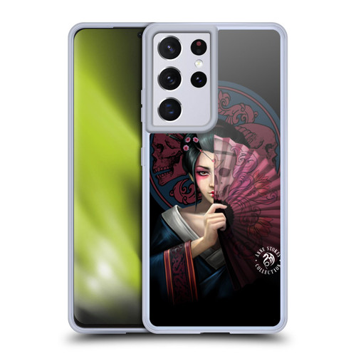 Anne Stokes Oriental Skull Geisha Soft Gel Case for Samsung Galaxy S21 Ultra 5G