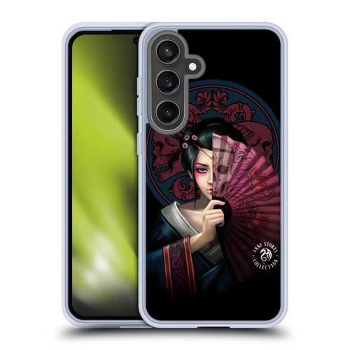Anne Stokes Oriental Skull Geisha Soft Gel Case for Samsung Galaxy S24 FE