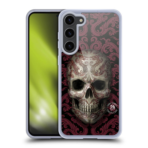 Anne Stokes Oriental Skull Dragon Swirl Pattern Soft Gel Case for Samsung Galaxy S23+ 5G