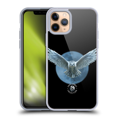 Anne Stokes Owls Moon Soft Gel Case for Apple iPhone 11 Pro