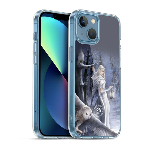 Anne Stokes Owls Midnight Messenger Soft Gel Case for Apple iPhone 13 Mini & MagSafe