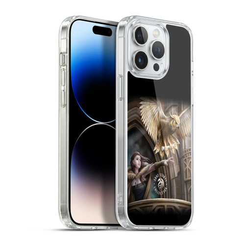 Anne Stokes Owls Messenger Soft Gel Case for Apple iPhone 13 Pro Max & MagSafe