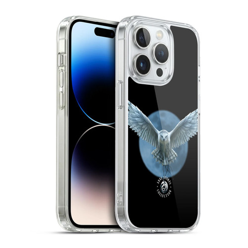 Anne Stokes Owls Moon Soft Gel Case for Apple iPhone 13 Pro & MagSafe