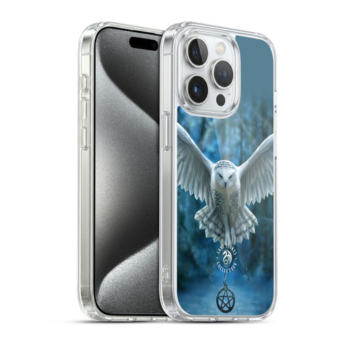 Anne Stokes Owls Awake Your Magic Soft Gel Case for Apple iPhone 15 Pro & MagSafe