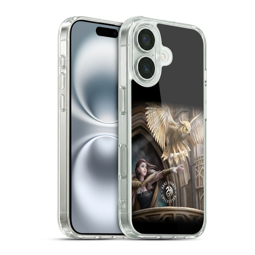 Anne Stokes Owls Messenger Soft Gel Case for Apple iPhone 16 & MagSafe