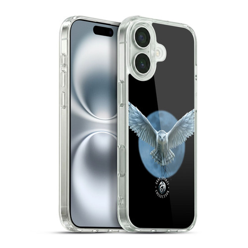 Anne Stokes Owls Moon Soft Gel Case for Apple iPhone 16 Plus & MagSafe