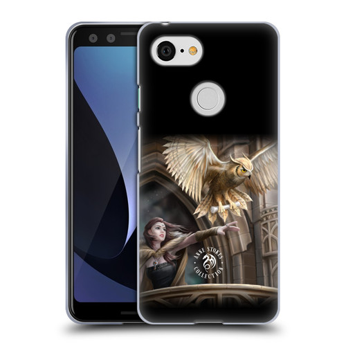 Anne Stokes Owls Messenger Soft Gel Case for Google Pixel 3