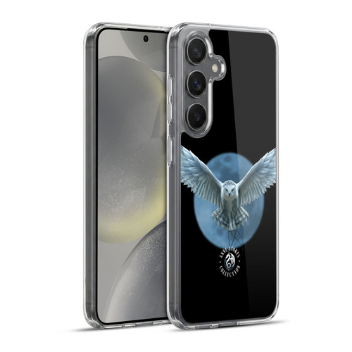 Anne Stokes Owls Moon Soft Gel Case for Samsung Galaxy S24+ 5G & MagSafe