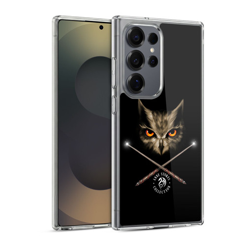Anne Stokes Owls Cross Wands Soft Gel Case for Samsung Galaxy S25 Ultra & MagSafe