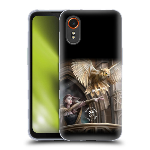 Anne Stokes Owls Messenger Soft Gel Case for Samsung Galaxy Xcover7 5G