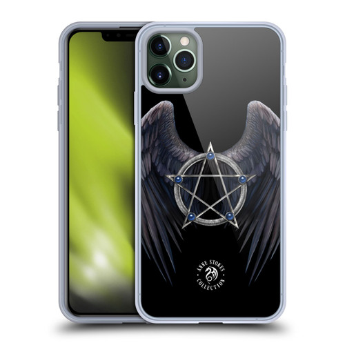 Anne Stokes Raven Winged Pentagram Soft Gel Case for Apple iPhone 11 Pro Max