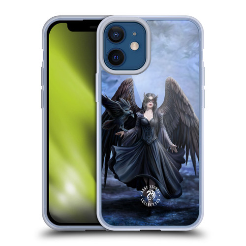 Anne Stokes Raven Full Soft Gel Case for Apple iPhone 12 Mini