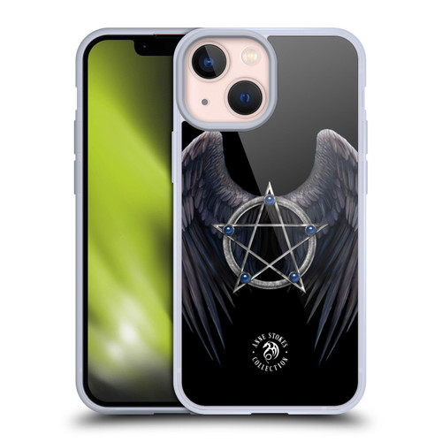 Anne Stokes Raven Winged Pentagram Soft Gel Case for Apple iPhone 13 Mini