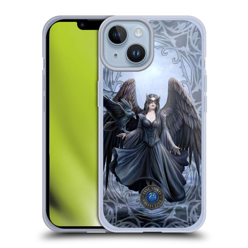Anne Stokes Raven Full With Pattern Soft Gel Case for Apple iPhone 14
