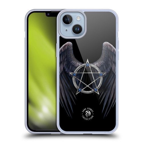 Anne Stokes Raven Winged Pentagram Soft Gel Case for Apple iPhone 14 Plus