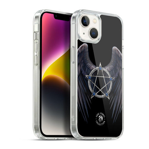 Anne Stokes Raven Winged Pentagram Soft Gel Case for Apple iPhone 14 Plus & MagSafe