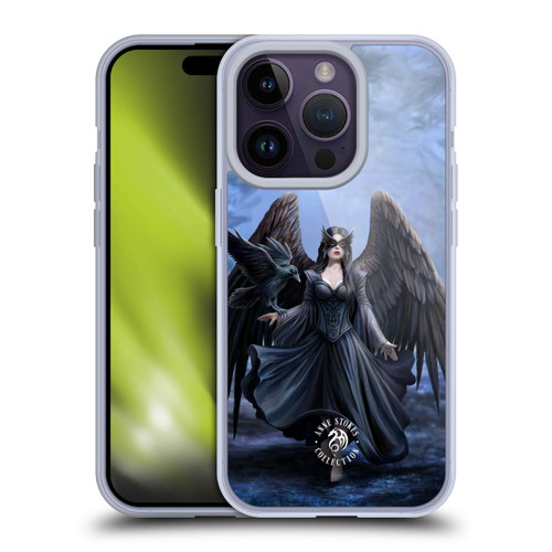 Anne Stokes Raven Full Soft Gel Case for Apple iPhone 14 Pro