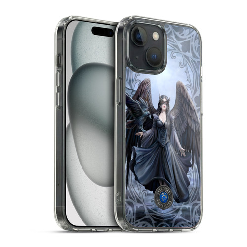 Anne Stokes Raven Full With Pattern Soft Gel Case for Apple iPhone 15 & MagSafe