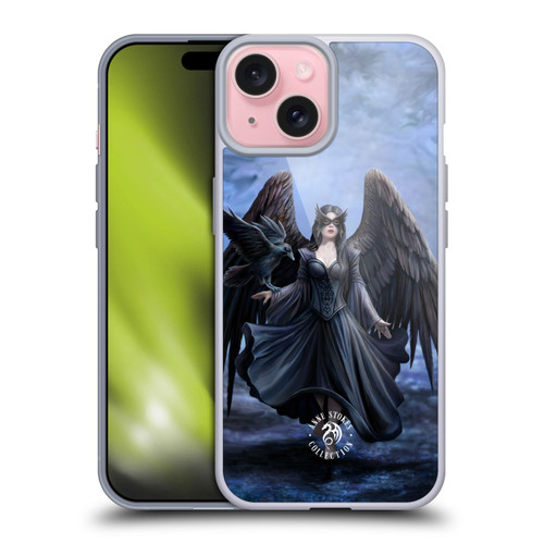 Anne Stokes Raven Full Soft Gel Case for Apple iPhone 15