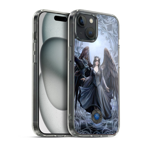 Anne Stokes Raven Full With Pattern Soft Gel Case for Apple iPhone 15 Plus & MagSafe