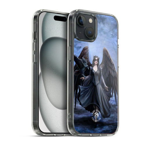 Anne Stokes Raven Full Soft Gel Case for Apple iPhone 15 Plus & MagSafe
