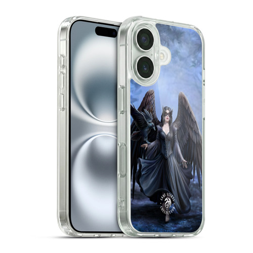 Anne Stokes Raven Full Soft Gel Case for Apple iPhone 16 & MagSafe