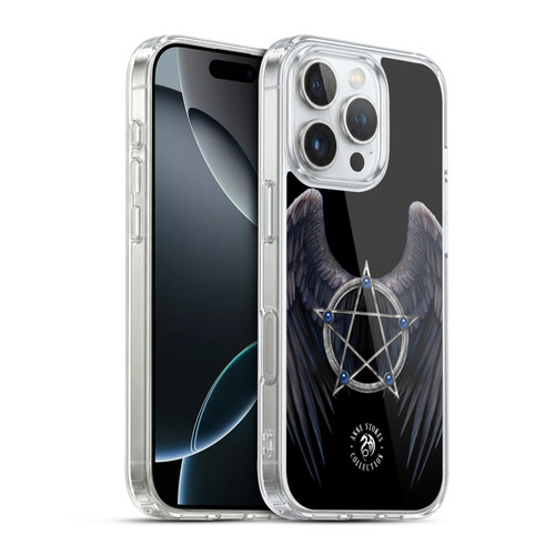 Anne Stokes Raven Winged Pentagram Soft Gel Case for Apple iPhone 16 Pro & MagSafe