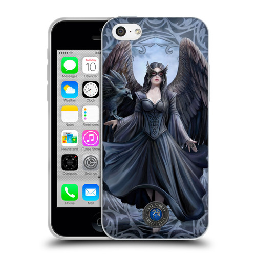 Anne Stokes Raven Full With Pattern Soft Gel Case for Apple iPhone 5c