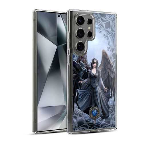 Anne Stokes Raven Full With Pattern Soft Gel Case for Samsung Galaxy S24 Ultra 5G & MagSafe