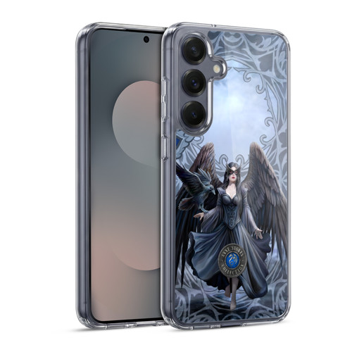 Anne Stokes Raven Full With Pattern Soft Gel Case for Samsung Galaxy S25 & MagSafe
