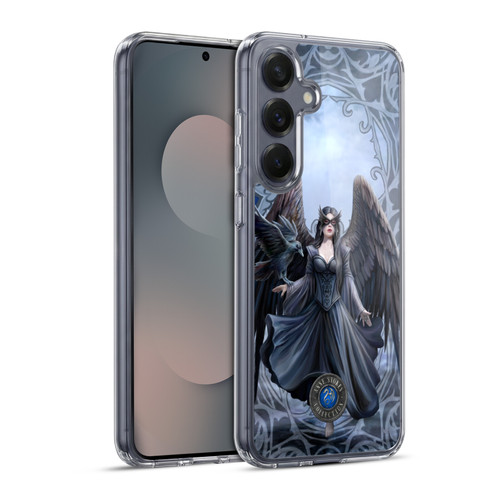 Anne Stokes Raven Full With Pattern Soft Gel Case for Samsung Galaxy S25+ & MagSafe