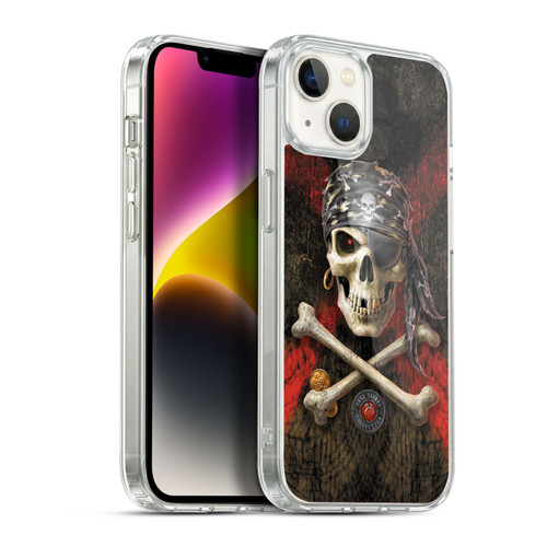 Anne Stokes Skull Pirate Soft Gel Case for Apple iPhone 14 Plus & MagSafe