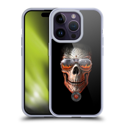 Anne Stokes Skull Hellfire Soft Gel Case for Apple iPhone 14 Pro