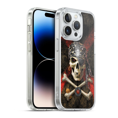 Anne Stokes Skull Pirate Soft Gel Case for Apple iPhone 14 Pro & MagSafe