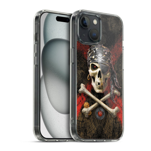 Anne Stokes Skull Pirate Soft Gel Case for Apple iPhone 15 & MagSafe