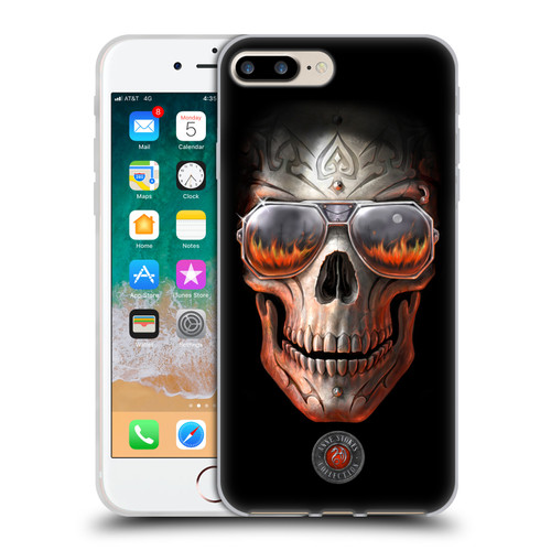 Anne Stokes Skull Hellfire Soft Gel Case for Apple iPhone 7 Plus / iPhone 8 Plus