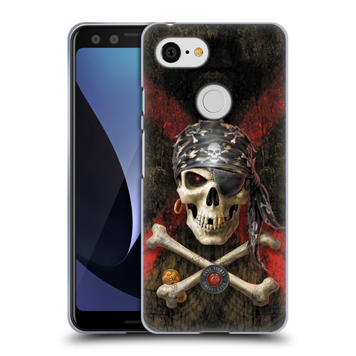 Anne Stokes Skull Pirate Soft Gel Case for Google Pixel 3