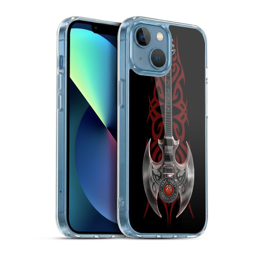 Anne Stokes Tribal Rock God Guitar Soft Gel Case for Apple iPhone 13 Mini