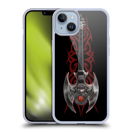 Anne Stokes Tribal Rock God Guitar Soft Gel Case for Apple iPhone 14 Plus