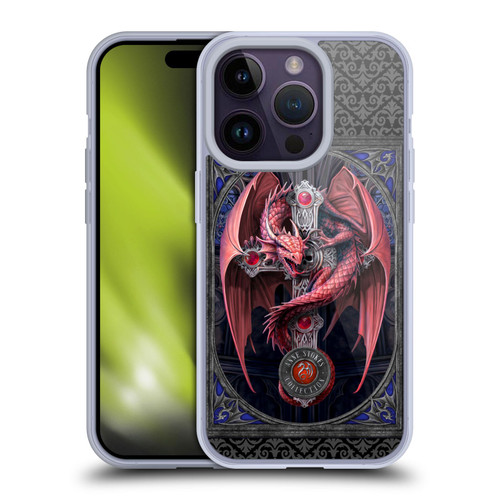 Anne Stokes Tribal Gothic Guardian Soft Gel Case for Apple iPhone 14 Pro