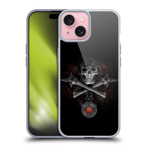 Anne Stokes Tribal Gothic Skull Soft Gel Case for Apple iPhone 15