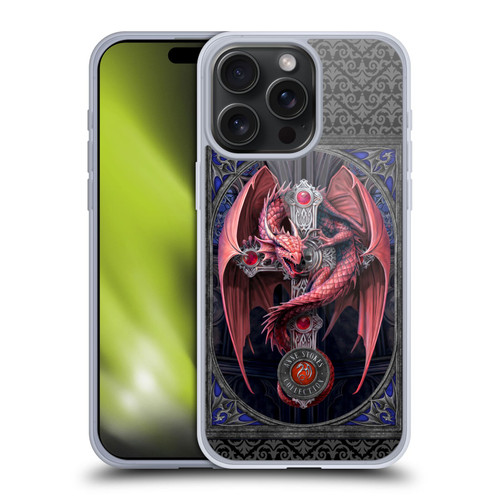 Anne Stokes Tribal Gothic Guardian Soft Gel Case for Apple iPhone 15 Pro Max