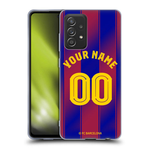 Custom Customised Personalised FC Barcelona 2025/26 Kit Home Soft Gel Case for Samsung Galaxy A52 / A52s / 5G (2021)