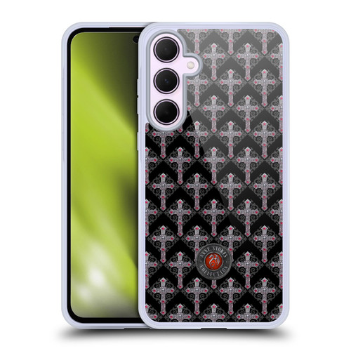 Anne Stokes Tribal Cross Gothic Pattern Soft Gel Case for Samsung Galaxy A35 5G