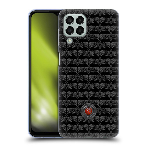 Anne Stokes Tribal Skull and Cross Pattern Soft Gel Case for Samsung Galaxy M33 (2022)