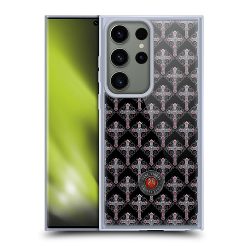 Anne Stokes Tribal Cross Gothic Pattern Soft Gel Case for Samsung Galaxy S23 Ultra 5G