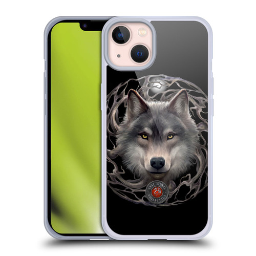 Anne Stokes Wolves 2 Night Forest Soft Gel Case for Apple iPhone 13