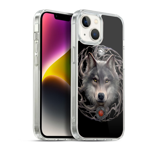 Anne Stokes Wolves 2 Night Forest Soft Gel Case for Apple iPhone 14