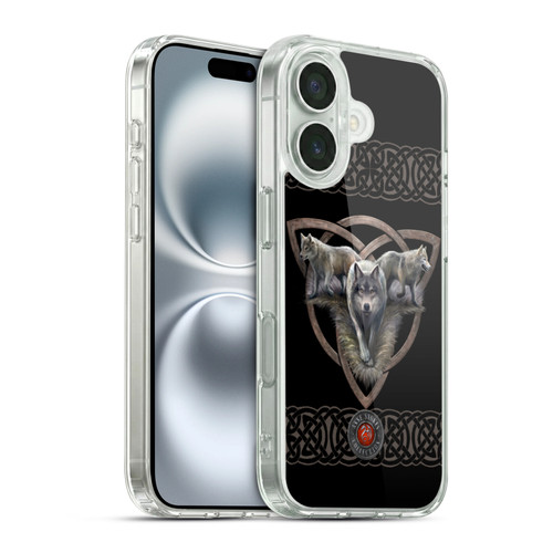 Anne Stokes Wolves 2 Trio Soft Gel Case for Apple iPhone 16 & MagSafe
